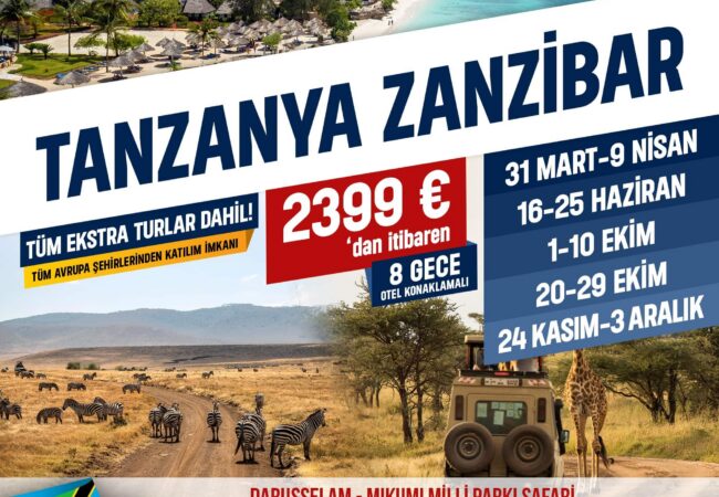 Tanzanya - Zanzibar Turu 2026