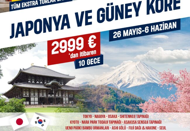 Japonya ve Güney Kore Turu 2025 - Almanya ve Avrupa Çıkışlı