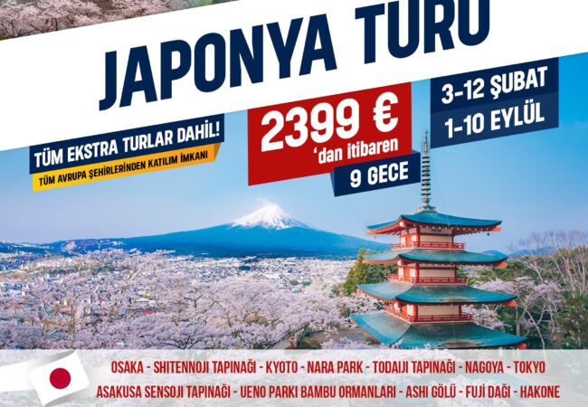 Japonya Turu 2026 - Almanya ve Avrupa Çıkışlı
