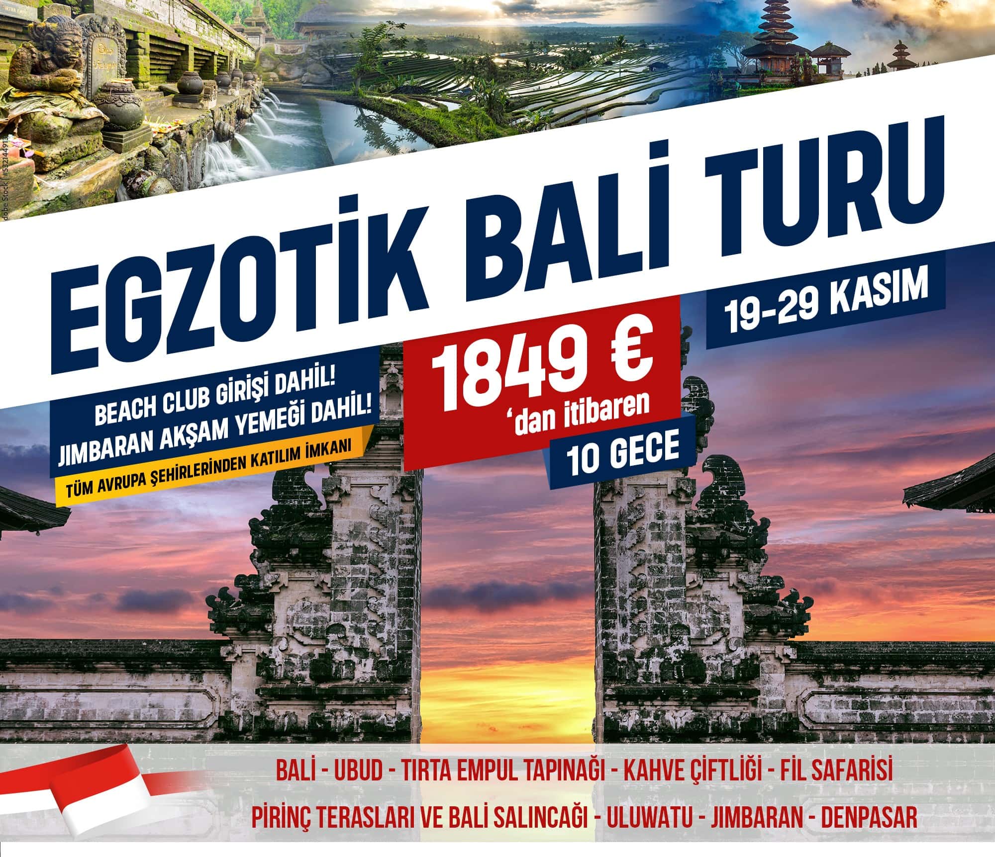 Bali Turu 2026 – Avrupa & Almanya Çıkışlı