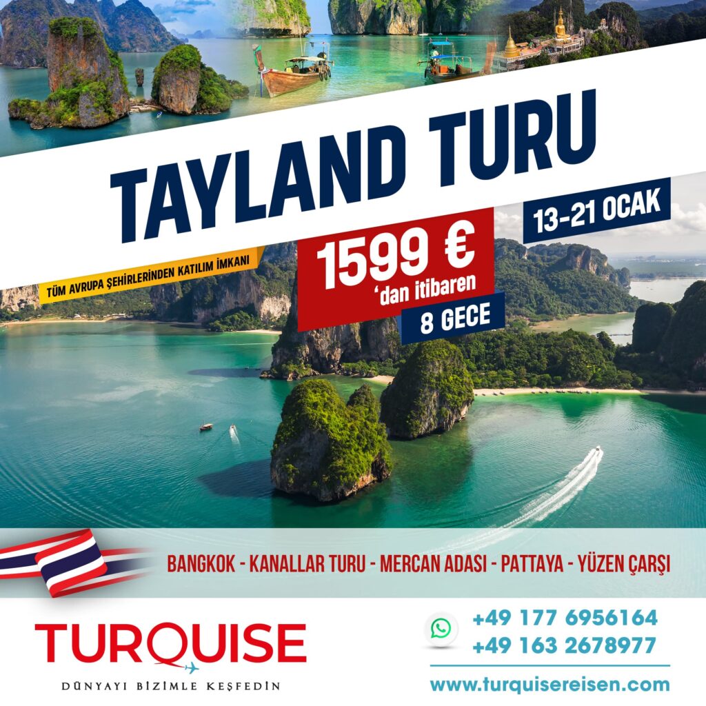 Avrupa ve Almanya Çıkışlı Tayland Turu 2026 | Bangkok, Pattaya