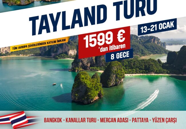 Avrupa ve Almanya Çıkışlı Tayland Turu 2026 | Bangkok, Pattaya