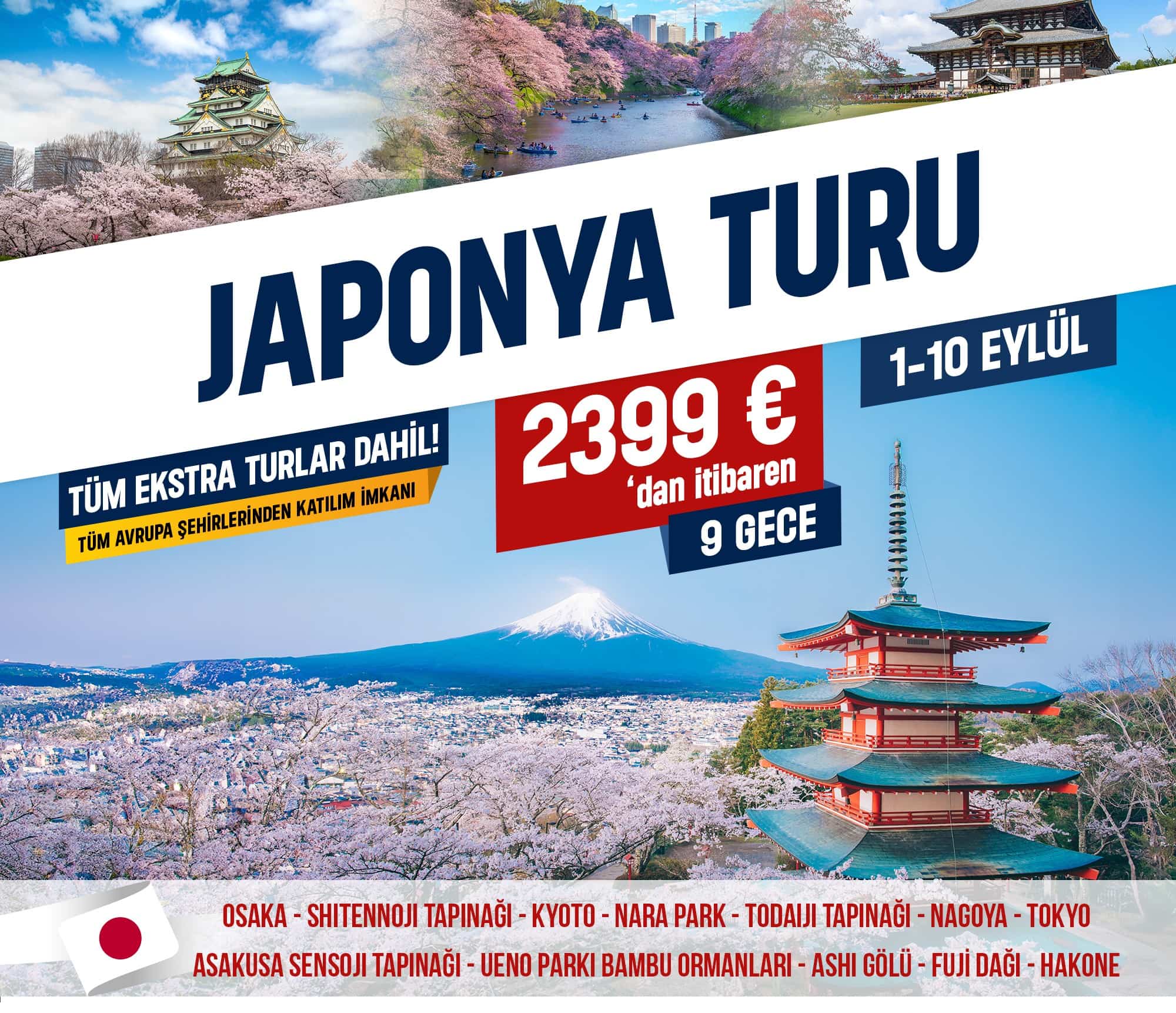 Japonya Turu 2026 - Almanya ve Avrupa Çıkışlı